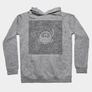 Squiggles kitty Hoodie